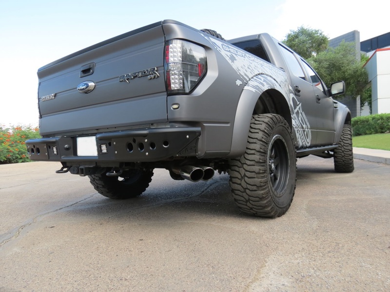 Addictive Desert Designs 10-14 Ford F-150 Raptor Venom Rear Bumper w/ Backup Sensor Cutouts - Image 2