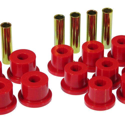 Prothane 73-87 GM Rear Spring & Shackle Bushings (w/ 1.5in Bushings) - Red
