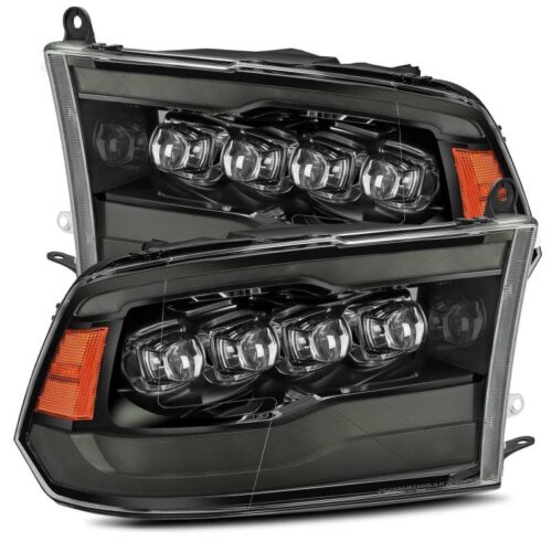 AlphaRex 880541 09-18 Dodge Ram 1500HD NOVA LED Projector Headlights Plank Style Design Alpha Black w/DRL - Image 3