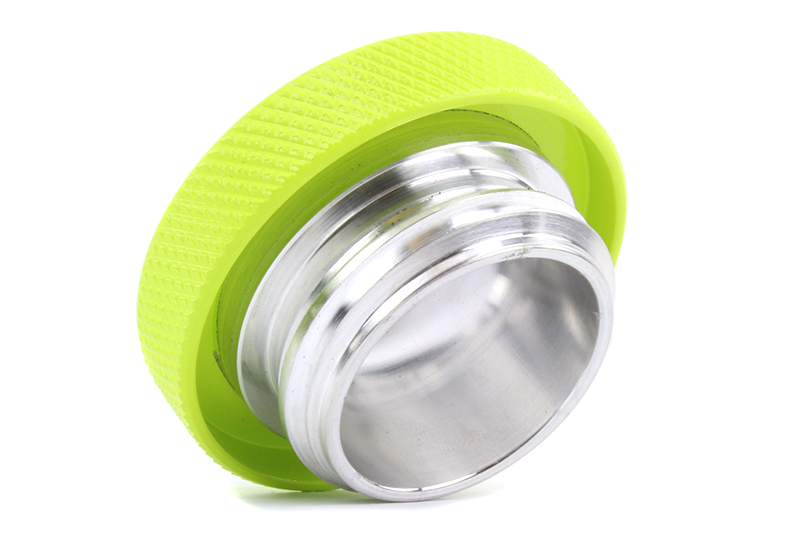 PERRIN 02-26 Subaru Impreza/WRX/STI & 13-26 Crosstrek/BRZ/FR-S/GR86/GR86 Oil Fill Cap - Neon Yellow - Image 3