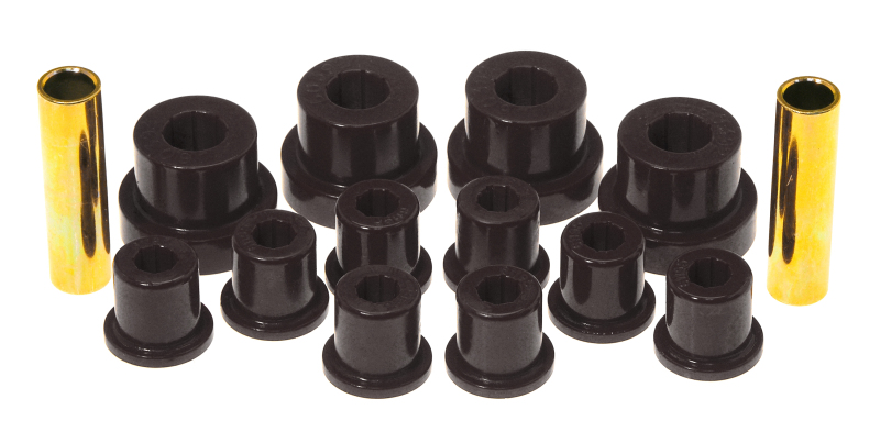 Prothane 1-1002-BL 76-86 Jeep CJ5/CJ7 Front Spring & Shackle Bushings - Black