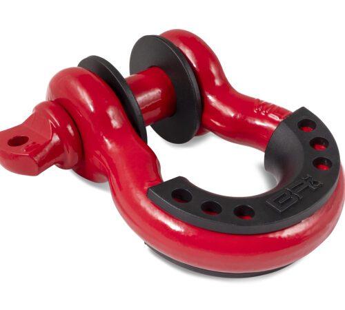 Body Armor 4x4 3204 3/4in Red D-Ring with Black Isolators Single