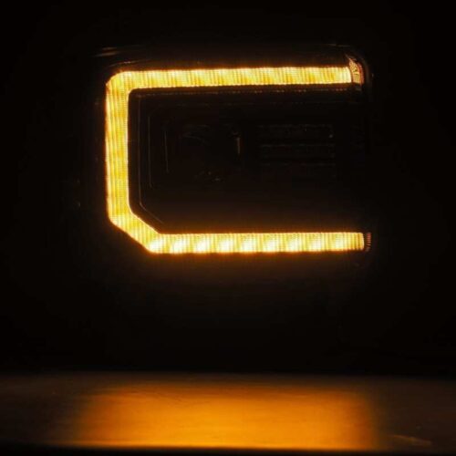 AlphaRex 14-18 GMC Sierra PRO-Series Proj Headlights Plank Style Black w/Activ Light/Seq Signal/DRL - Image 5