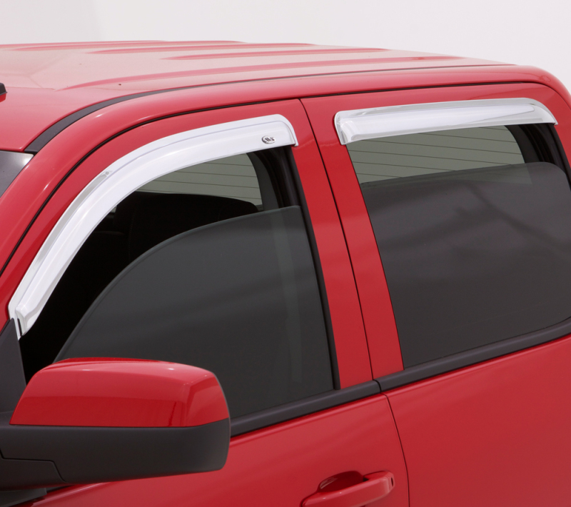 AVS 684252 11-18 Jeep Grand Cherokee Ventvisor Outside Mount Front & Rear Window Deflectors 4pc - Chrome - Image 3