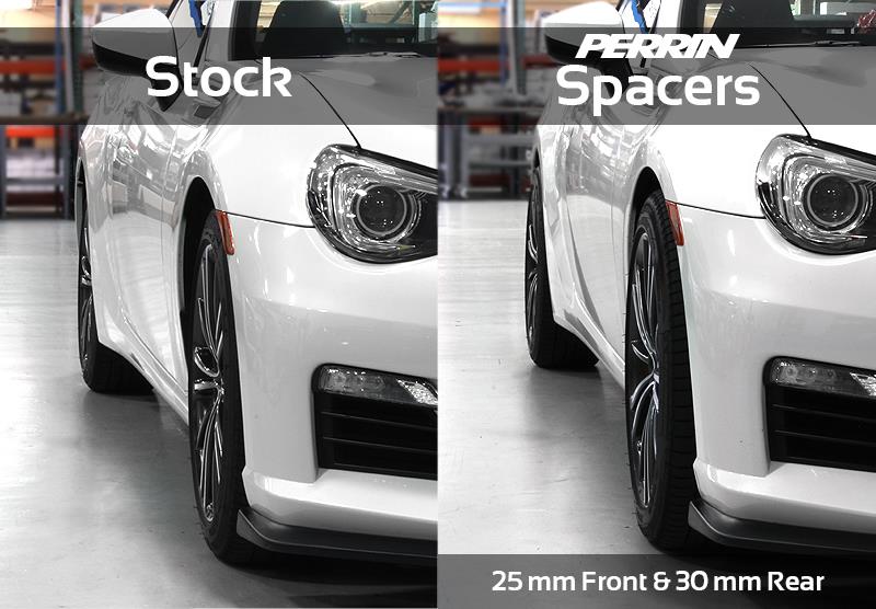 PERRIN 02-14 Subaru WRX / 2004 STI / 13-25 BRZ & Toyota GR86 25mm Wheel Spacers 5x100 56mm CB - Pair - Image 8