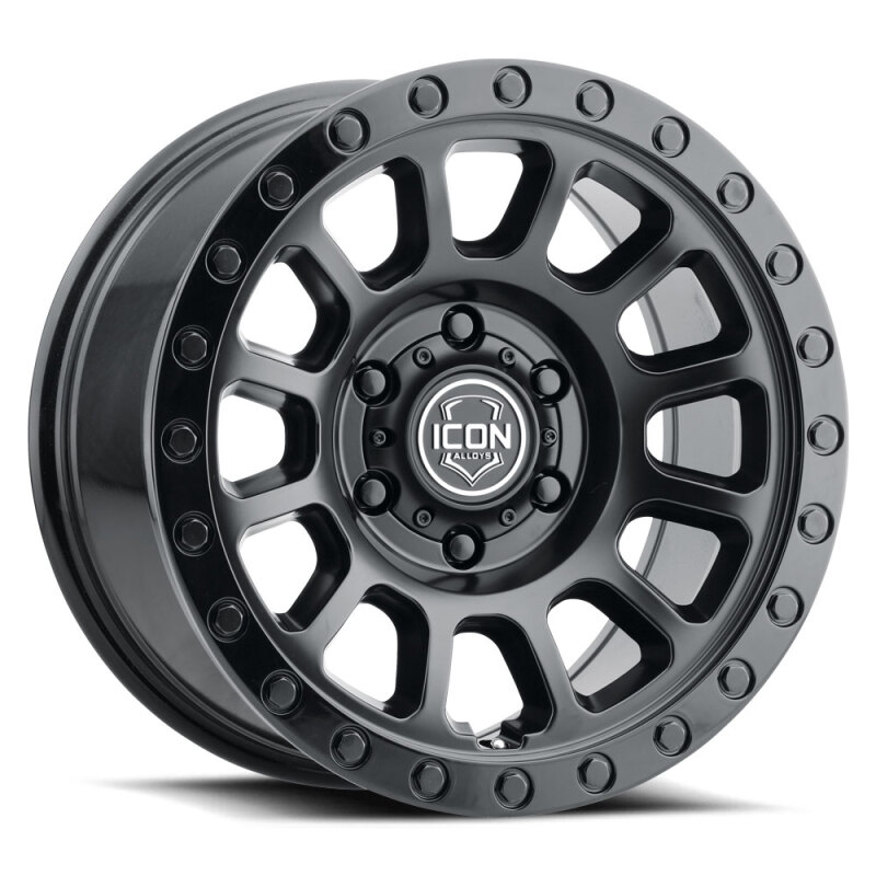 ICON 8018908350DB Hulse 18x9 6x5.5 0mm Offset 5in BS Double Black