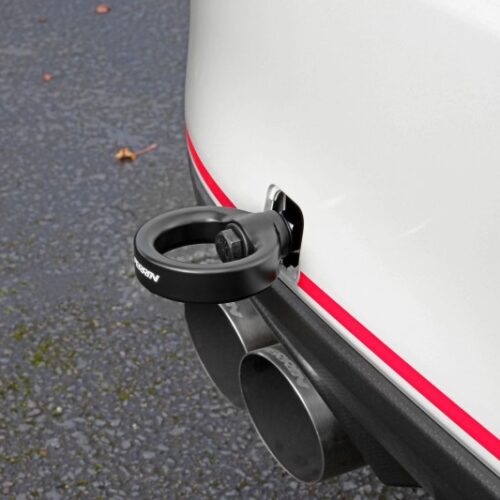 PERRIN 15-21 Subaru WRX/STI / 24-26 Crosstrek / 25-26 Forester Tow Hook Kit (Rear) -  Black - Image 5
