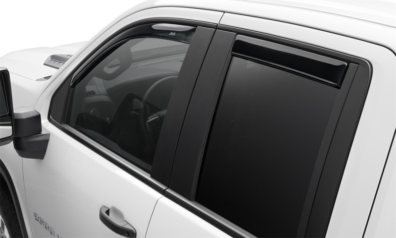 AVS 194805 2019 Chevrolet Silverado 1500 Crew Cab Pickup Ventvisor In-Channel 4pc - Smoke - Image 7