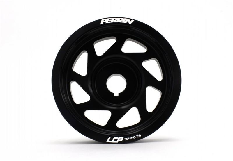 PERRIN 93-14 Subaru Impreza (Incl. 02-14 WRX) / 04-21 STI Lightened Crank Pulley - Black - Image 3