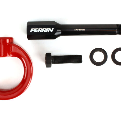 PERRIN 02-07 Subaru WRX/STI Tow Hook Kit (Front) - Red - Image 4