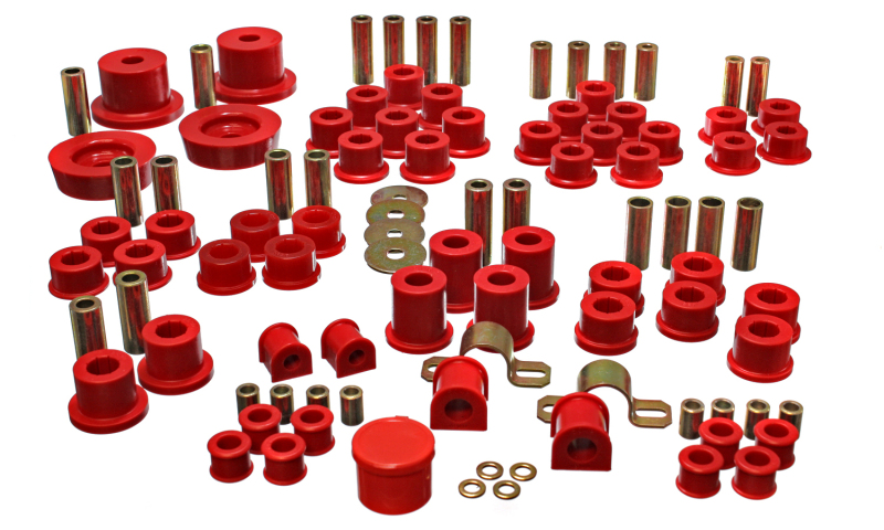 Energy Suspension 11.18102R 90-97 Mazda Miata Red Hyper-Flex Master Bushing Set - Image 6