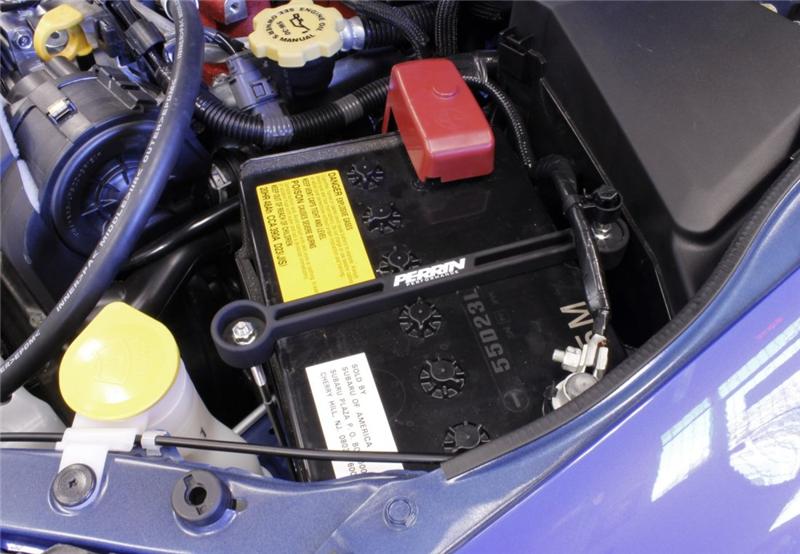 PERRIN 02-26 Subaru Impreza/WRX/STI & 13-26 Crosstrek/BRZ/FR-S/GR86/GR86 Battery Tie Down - Black - Image 10