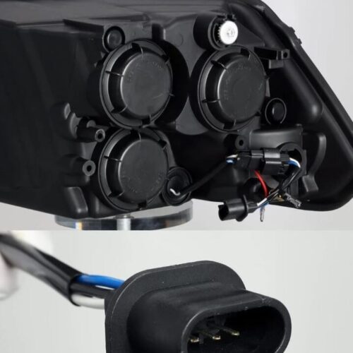 AlphaRex 09-18 Dodge Ram 1500HD PRO-Series Proj Headlights Plank Style Black w/Seq Signal/Smoked DRL - Image 3