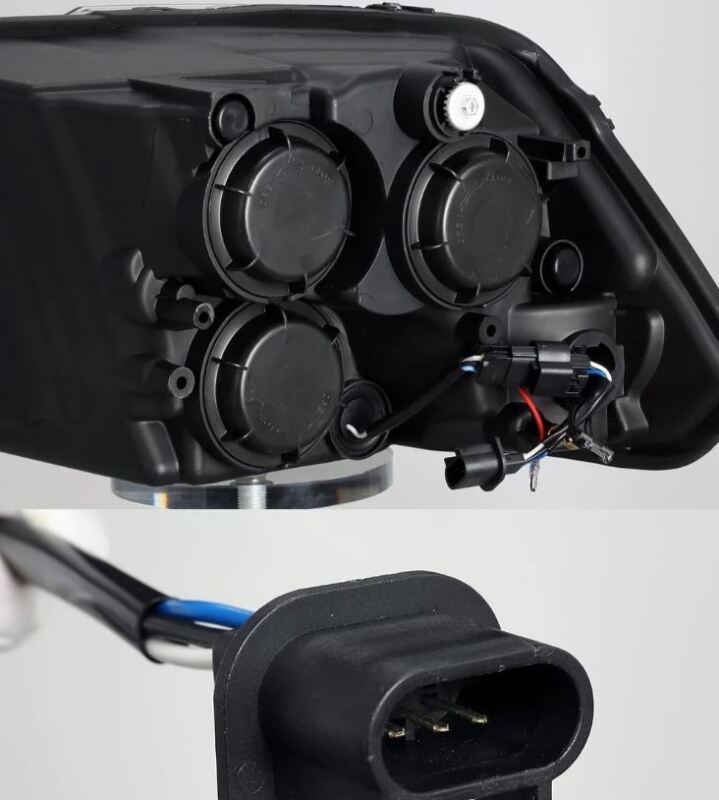 AlphaRex 09-18 Dodge Ram 1500HD PRO-Series Proj Headlights Plank Style Black w/Seq Signal/Smoked DRL - Image 3