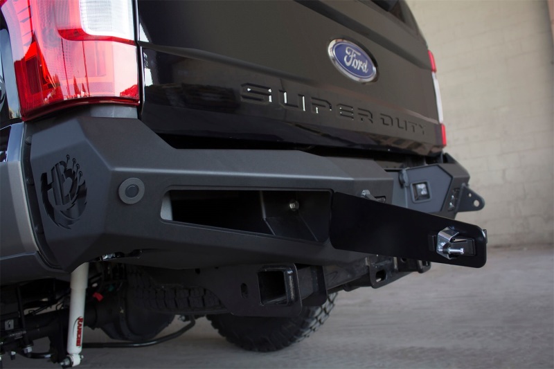 Addictive Desert Designs R167301280103 17-18 Ford F-250 HoneyBadger Rear Bumper w/ Backup Sensor Cutouts - Image 4