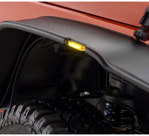 Alternative view of Bushwacker 07-18 Jeep Wrangler Flat Style Flares 2pc - Black