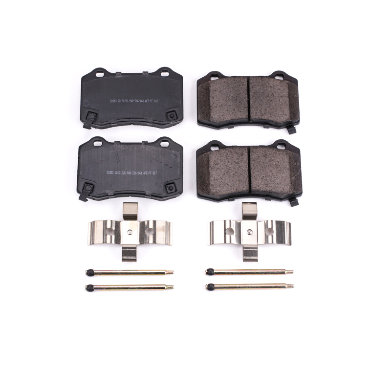 Power Stop 04-07 Cadillac CTS Rear Z17 Evolution Ceramic Brake Pads w/Hardware - Image 2