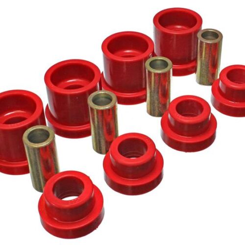 Energy Suspension 7.1117R 95-98 Nissan 240SX (S14) Red Rear Subframe Insert Set (Must reuse all metal parts) - Image 3