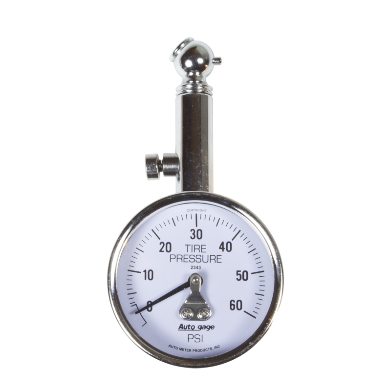 Autometer 60 PSi Peak/Hold Mechanical Tire Pressure Gauge - Image 4