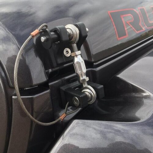 Alternative view of DV8 Offroad D-JL-190001-K 2018+ Jeep JL Hood Hold Downs