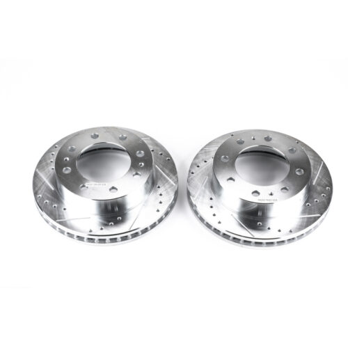 Power Stop 02-04 Chevrolet Avalanche 2500 Front Evolution Drilled & Slotted Rotors - Pair - Image 6
