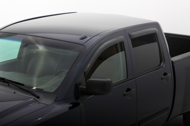 AVS 94858 04-15 Nissan Titan Crew Cab Ventvisor Outside Mount Window Deflectors 4pc - Smoke - Image 10