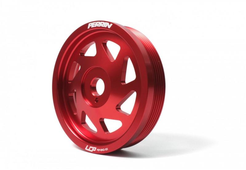 PERRIN 93-14 Subaru Impreza (Incl. 02-14 WRX) / 04-21 STI Lightened Crank Pulley - Black - Image 7