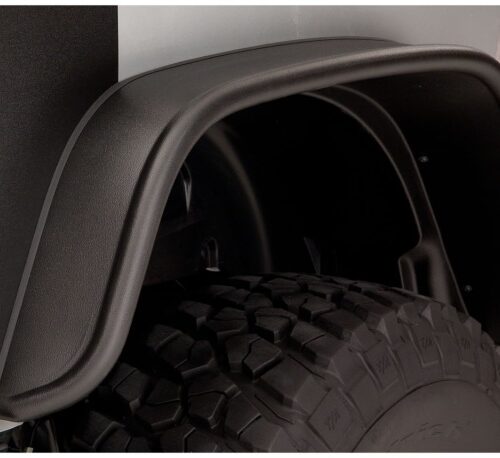 Bushwacker 10052-07 07-18 Jeep Wrangler Flat Style Flares 2pc Fits 2-Door Sport Utility Only - Black - Image 5