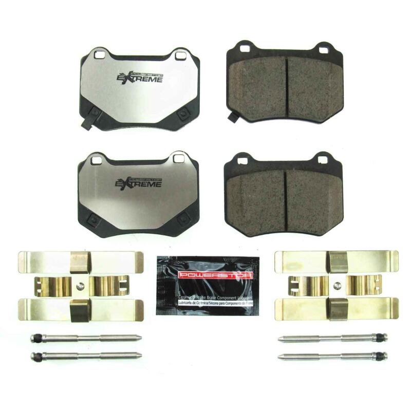 Power Stop 18-19 Subaru WRX STi Rear Z26 Extreme Street Brake Pads w/Hardware - Image 2