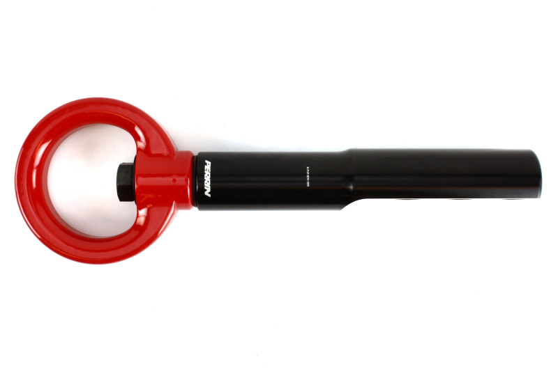 PERRIN 17-21 Honda Civic Si/Type R/Touring/Hatchback Tow Hook Kit Front - Red - Image 3