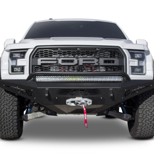 Addictive Desert Designs 17-18 Ford F-150 Raptor HoneyBadger Front Bumper w/ Winch Mount - Image 7