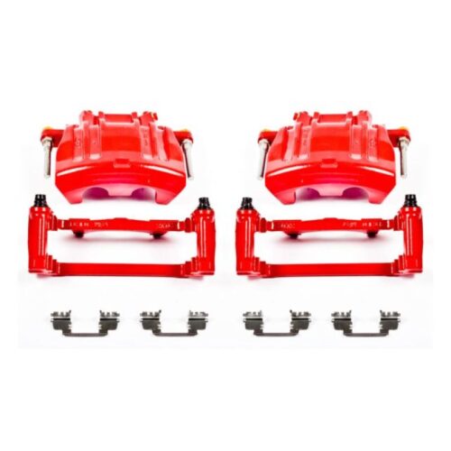 Power Stop 2012 Chrysler 300 Front Red Calipers w/Brackets - Pair