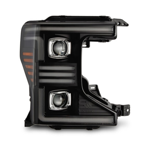 AlphaRex 880344 20-22 Ford F150 Pro-Series Projector Headlights Black w/ Activation Light / Seq. Sig. / DRL