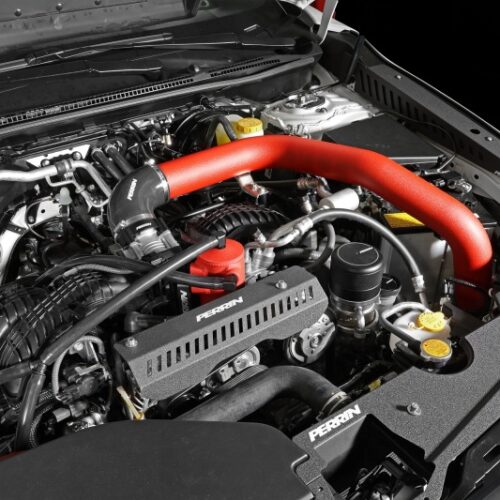PERRIN 22-26 Subaru WRX Front Mount Intercooler Kit (Red Tubes & Silver Core) - Image 3