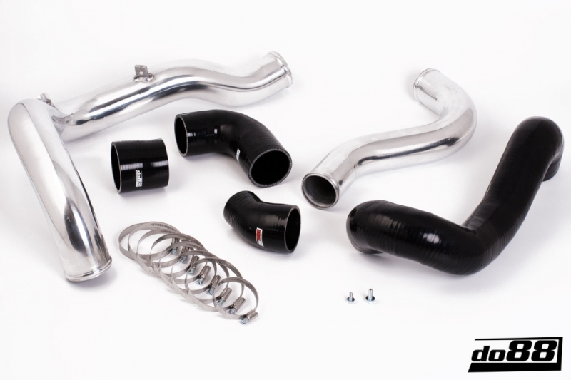 do88 TR-110S SAAB 9-3 2.8T V6 06-11 Pressure Pipes w/Black Hoses