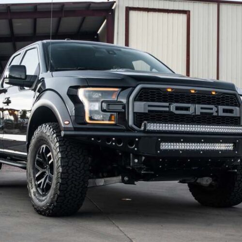 Alternative view of Addictive Desert Designs 17-18 Ford F-150 Raptor Venom R Front Bumper