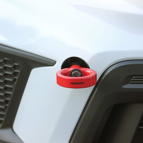 PERRIN 18-21 Subaru WRX & STI / 13-25 BRZ / 17-20 Toyota 86 Tow Hook Kit (Front) - Red - Image 8