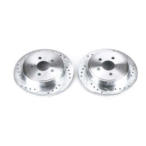 Power Stop 03-07 Chrysler PT Cruiser Rear Evolution Drilled & Slotted Rotors - Pair - Image 6