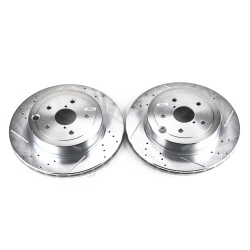 Power Stop 08-14 Subaru Impreza Rear Evolution Drilled & Slotted Rotors - Pair - Image 6