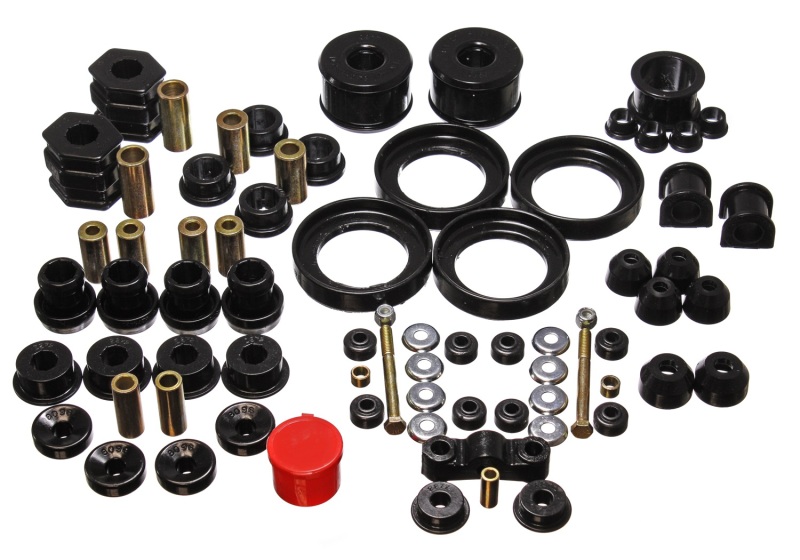 Energy Suspension 16.18110G 96-00 Honda Civic/CRX Black Hyper-Flex Master Bushing Set - Image 6