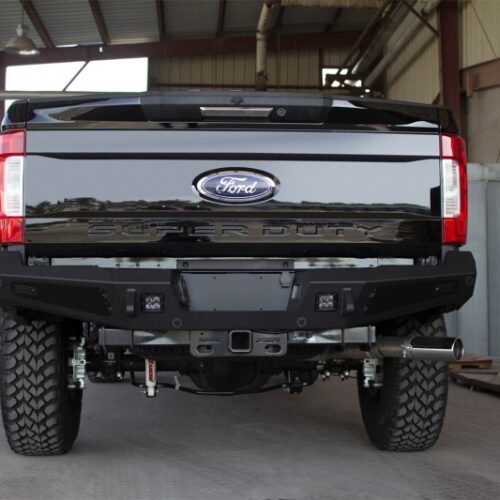 Alternative view of Addictive Desert Designs 17-18 Ford F-250 HoneyBadger Rear Bumper w/ Backup Sensor Cutouts