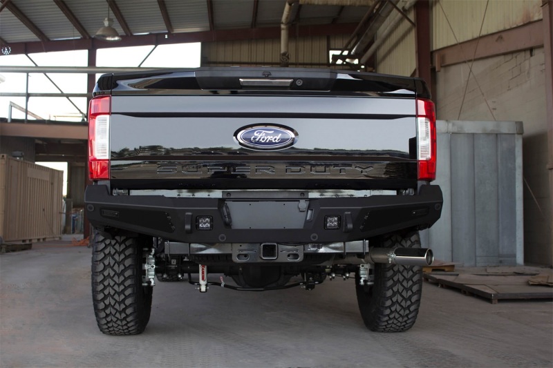 Addictive Desert Designs R167301280103 17-18 Ford F-250 HoneyBadger Rear Bumper w/ Backup Sensor Cutouts - Image 2