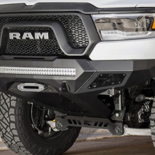Addictive Desert Designs F611422770103 2019 Ram Rebel 1500 Stealth Fighter Fr Bumper w/Winch&Parking Sensor Mounts