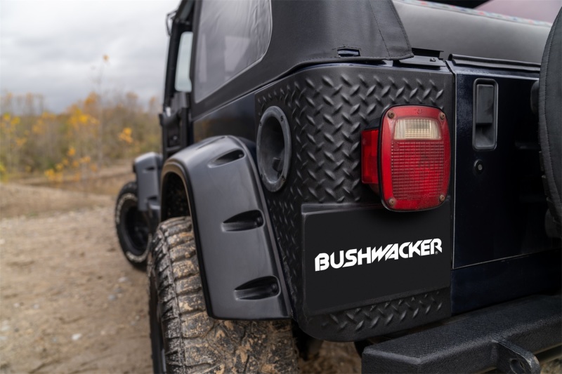 Bushwacker 14004 97-06 Jeep Wrangler Trail Armor Rear Corners - Black - Image 2
