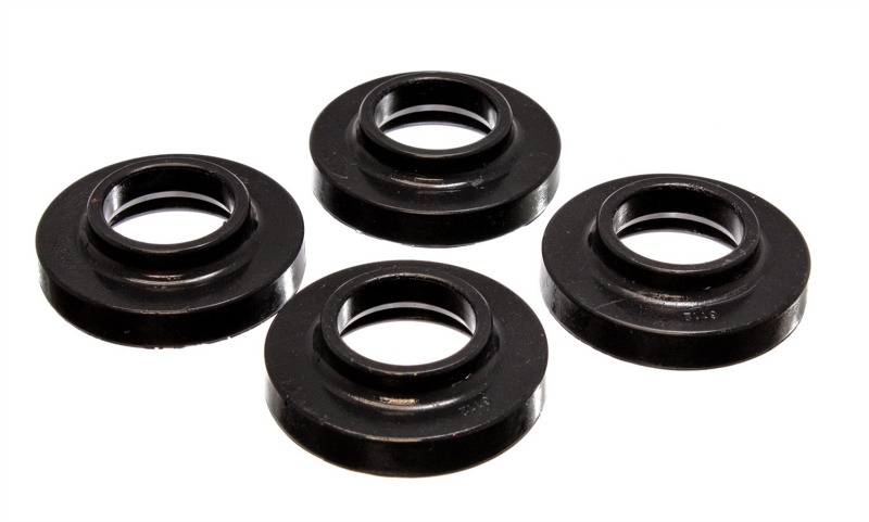 Energy Suspension 2.6103G 97-06 Jeep Wrangler TJ / 84-01 Cherokee Black Fr/Rear Coil Lift Isolator Set of 4 - Image 4