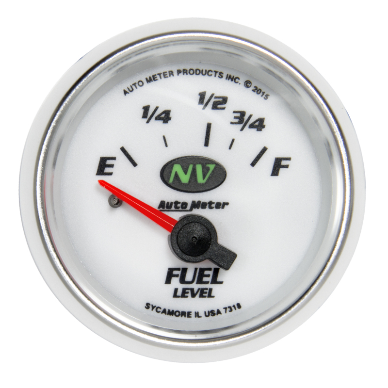 Autometer NV Gauge Fuel Level 2 1/16in 16e To 158f Elec NV - Image 3