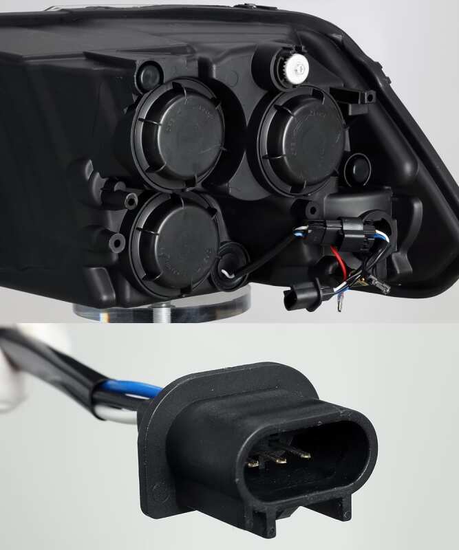 AlphaRex 09-18 Ram 1500HD LUXX Proj Headlight Plnk Style Jet Blk w/Activ Light/Seq Signal/Smoked DRL - Image 3