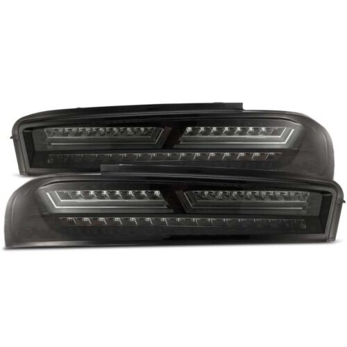 AlphaRex 610010 16-18 Chevrolet Camaro PRO-Series LED Tail Lights Jet Black