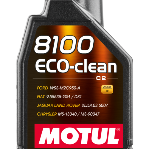 Motul 1L Synthetic Engine Oil 8100 Eco-Clean 0W30 12X1L - C2/API SM/ST.JLR 03.5007 - 1L