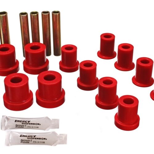 Energy Suspension 73-87 GM Denali XL/Suburban/Yukon XL 4WD Red Front Leaf Spring Bushing Set - Image 5